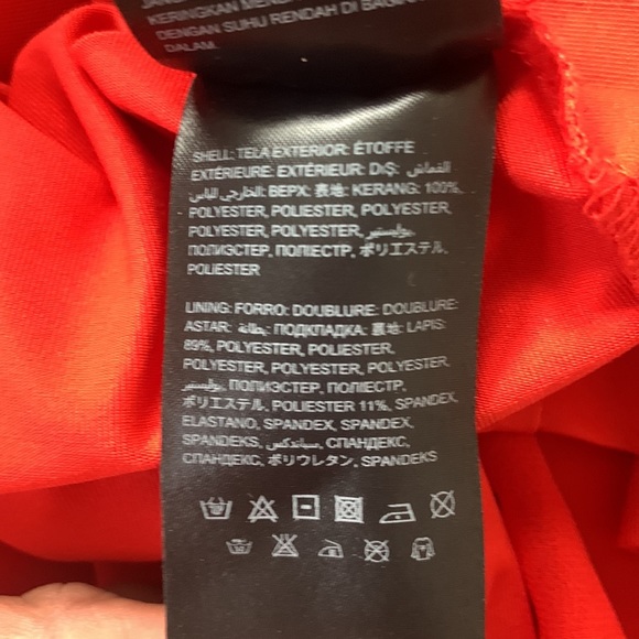 Bebe High Waisted Red Chiffon Side Slit Maxi Skirt - Picture 11 of 11